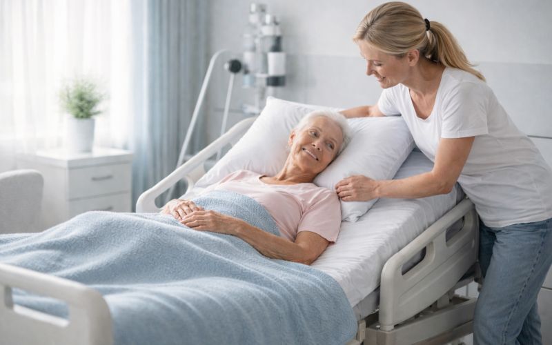 Jak zmienić pozycję chorego w łóżku?